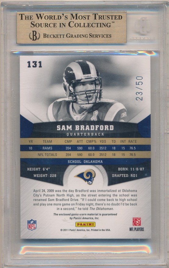 Sam Bradford b